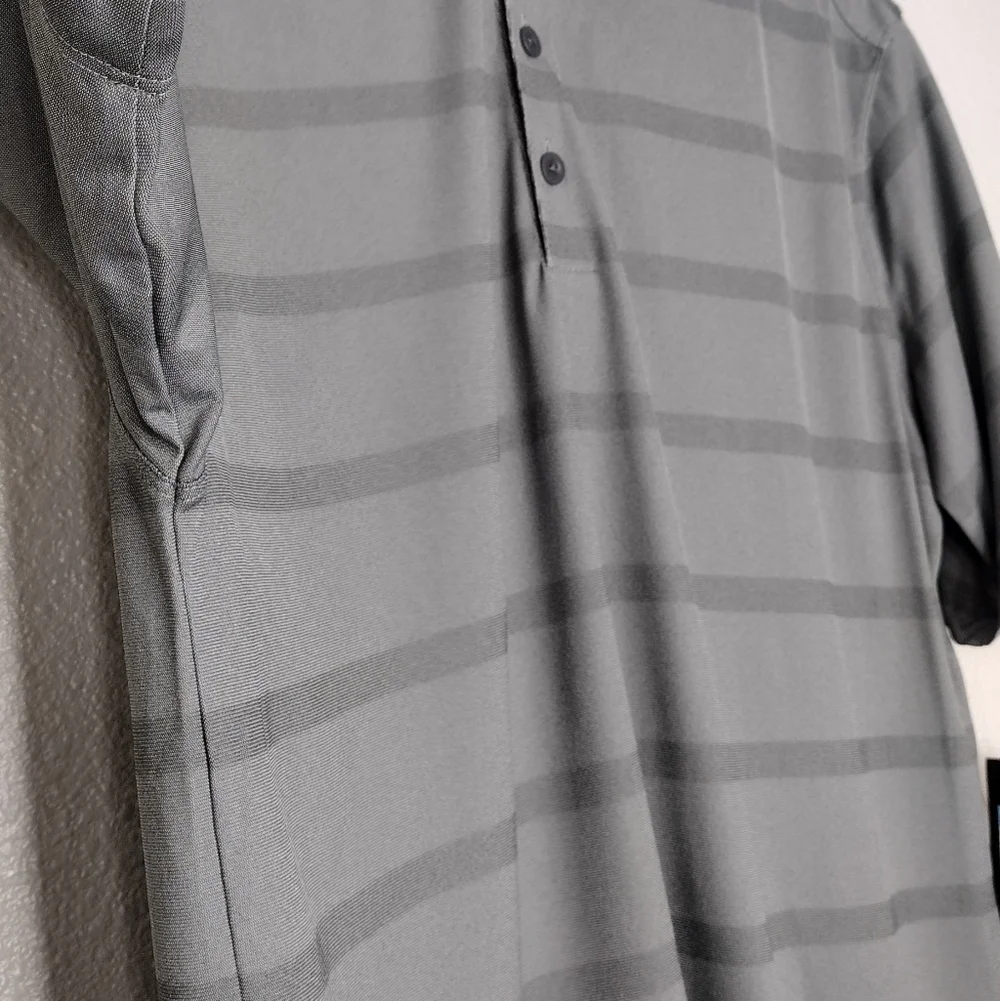 NWT Nike Golf Dri Fit Striped Short Sleeve Polo Shirt